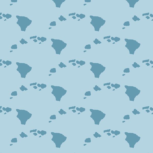 Hawaiian Islands in Light Breeze