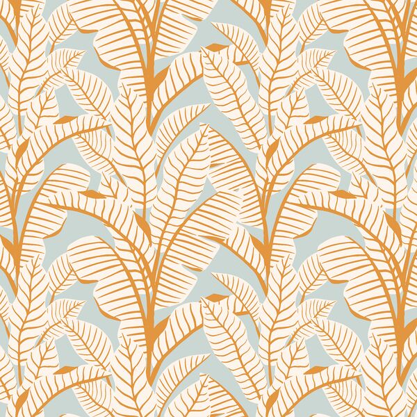 Small Palm Play in Light Dusty Teal
