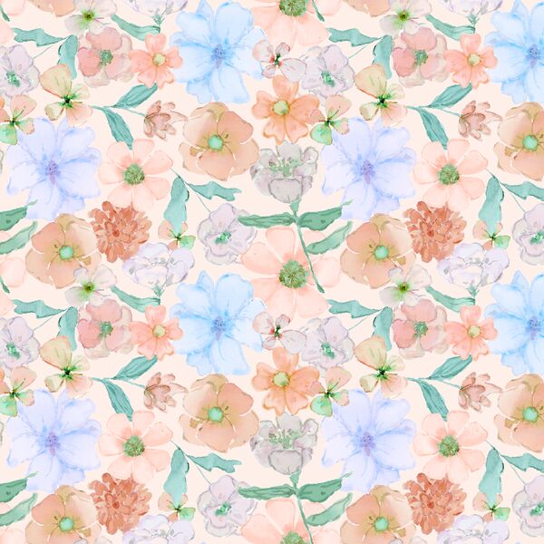 Little Flower Clippings in Peach