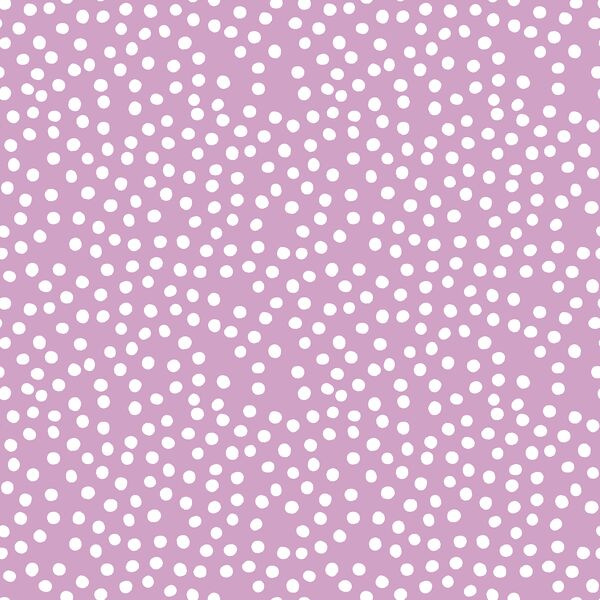 Little Modern Polka Dot in White on Violet Purple