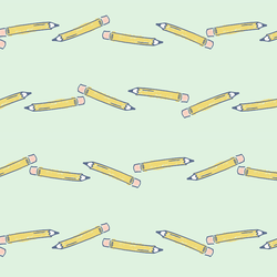 Pencils in Mint Green