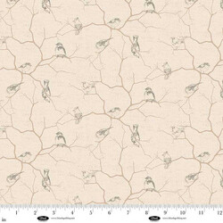 Birds on Branches in Ivory