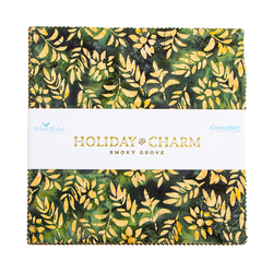 Expressions Batiks 10" Square Pack in Holiday Charm Smoky Grove