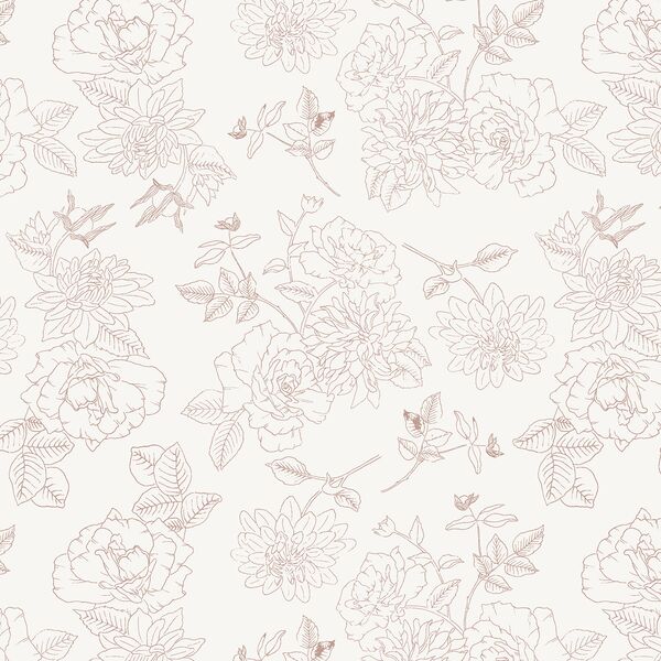 Garden Beauty in Mauve Blush