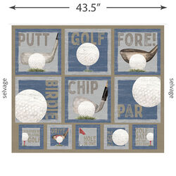 Golfing Panel in Multi