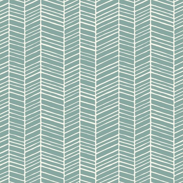 Herringbone in Blue Haze