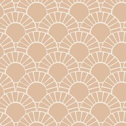 Large Mosaic Sun Tile in Appleblossom