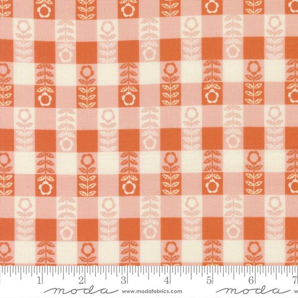 Flower Plaid in Petal