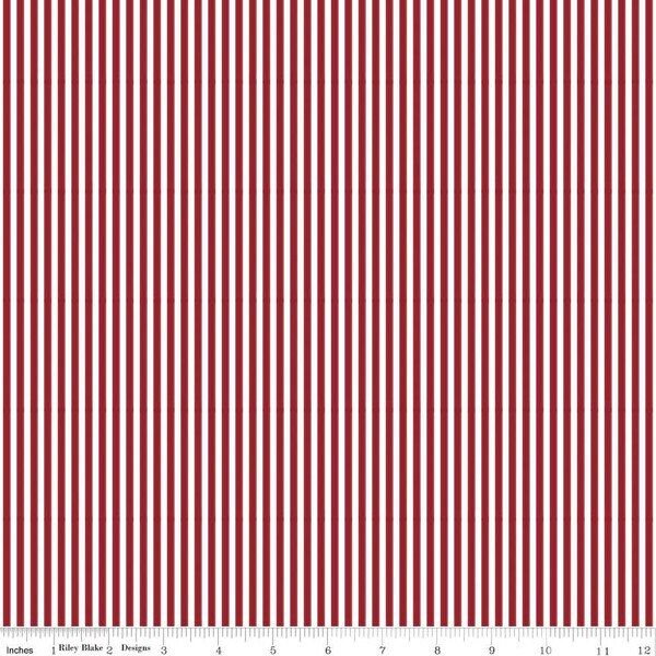 1/8" Stripe in Dahlia Red