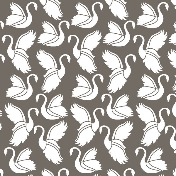 Swan Silhouette in Stone
