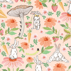 Bunny Garden in Peach