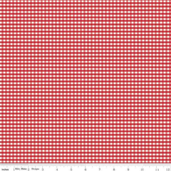 1/8" Gingham in Red