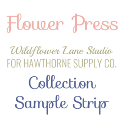 Flower Press Sample Strip
