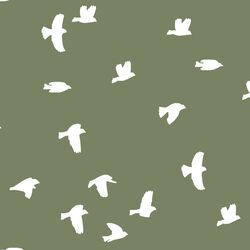 Flock Silhouette in Olive