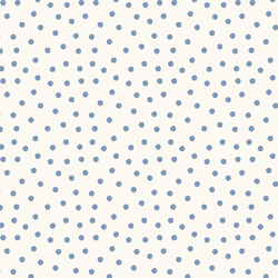 Tossed Polka Dot in Bluebell on Cream