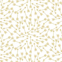 Arrows in Honey on White