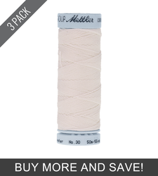 White (9146-2000) - Cordonnet 30wt Polyester - 55 Yards (3 Pack)