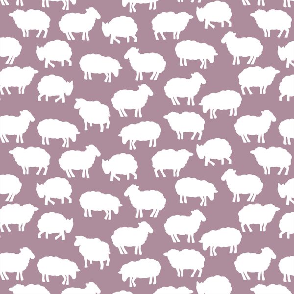 Sheep Silhouette in Celestial