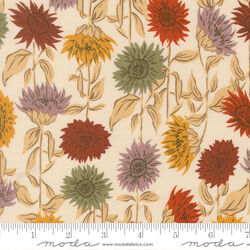 Sunflower Field in Eggshell