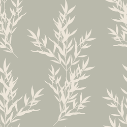 Branches in Cream on Soft Olive