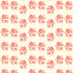 Garden Silhouette in Dark Coral