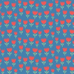 Tulips in Summer Blue