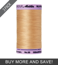 Oat Straw (9104-0260) - Silk Finish Cotton 50wt - 547 Yards (3 Pack)