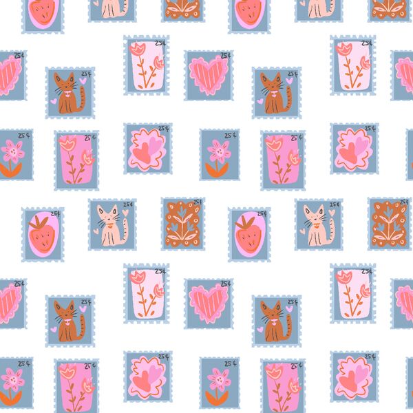 Love Stamps in Crush