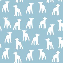 Lamb Silhouette in Bluebell