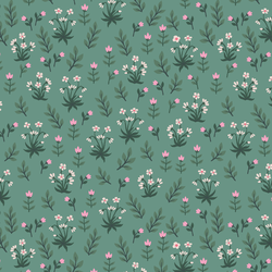 Mille Fleurs in Verdant Green