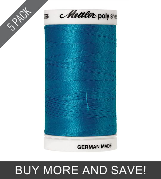 California Blue (2596-4103) - Poly Sheen - 875 Yards (5 Pack) - Mettler ...