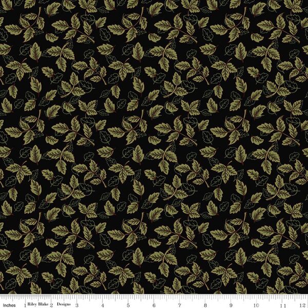 Leaves in Black