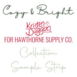 Cozy and Bright Sample Strip