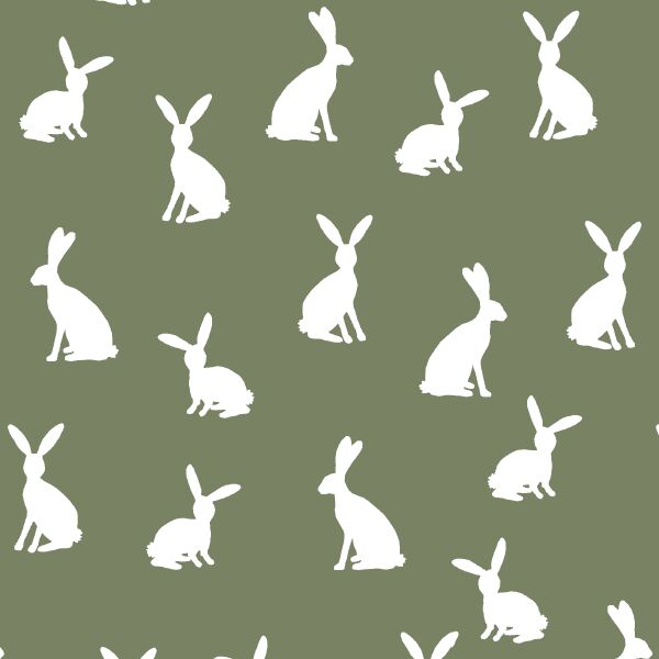 Cottontail Silhouette in Olive