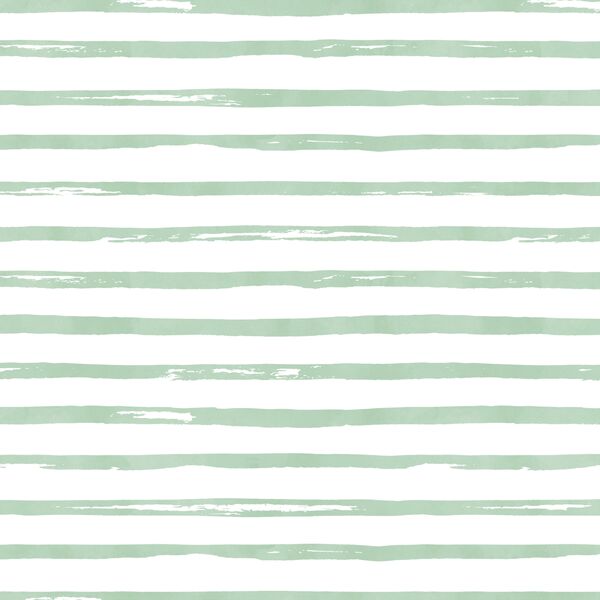 Watercolor Stripes in Spearmint