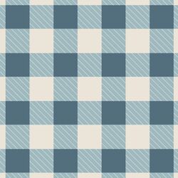 Picnic Check in Slate Blue