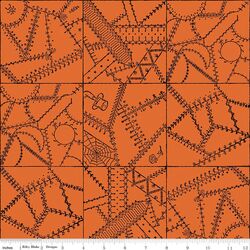 Crazy Patchwork in Orange