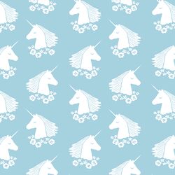 Unicorn Silhouette in Robins Egg