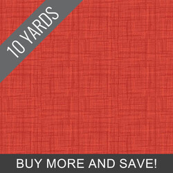 Grasscloth Cottons in Vermilion - 10 Yard Bolt