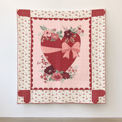 Love You Always Heart Panel Quilt Kit