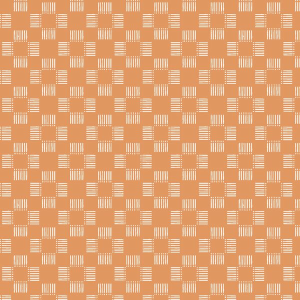 Woven Basket Checks in Carrot