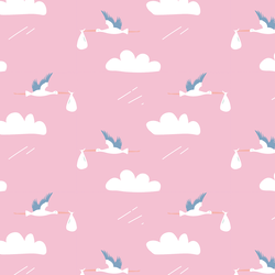 Storks in Pink