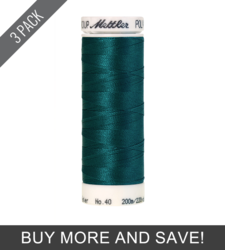 Dark Aqua (3406-4425) - Poly Sheen - 220 Yards (3 Pack)