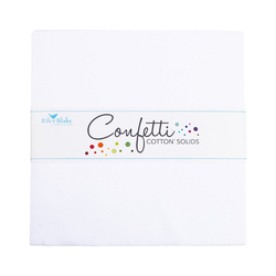 Confetti Cotton 10" Square Pack in Bright White