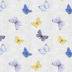 Butterflies in Light Gray
