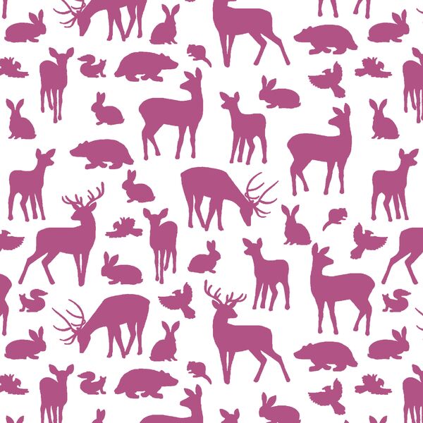 Forest Friends in Azalea on White