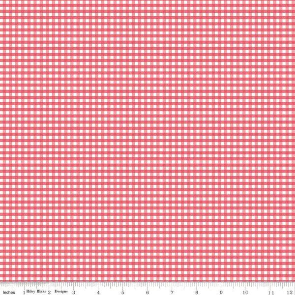1/8" Gingham in Tea Rose
