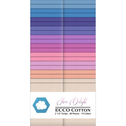Ecco Cotton 2.5" Strip Roll in Sheer Delight