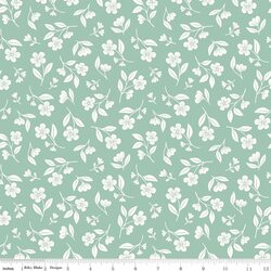 Drifting Blooms in Mint