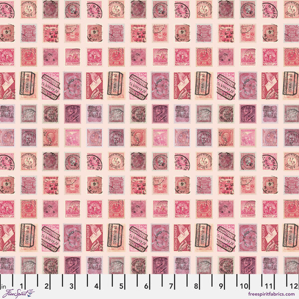 Stamps in Pink